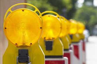 yellow safety lights